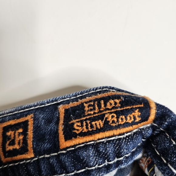 Rock Revival Women's Ellar Blue Slim Boot Cut Jeans - Size 26. - Picture 9 of 16